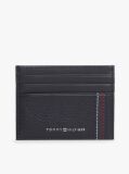 Blue Logo Leather Credit Card Holder  Men