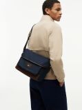 Μπλε Τσάντα Heritage Χιαστί Satchel Με Λογότυπο  Άνδρες