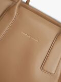 Brown Essential Metallic Logo Tote Bag  Women