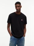 Μαύρο T-Shirt Με Σήμα Tommy Και Κανονική Λαιμόκοψη  Άνδρες