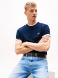 Μπλε T-Shirt Με Σήμα Tommy Και Κανονική Λαιμόκοψη  Άνδρες