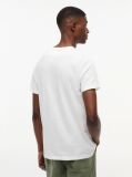 Άσπρο Slim T-shirt Με Λογότυπο Και Στρογγυλή Λαιμόκοψη  Άνδρες