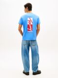 Μπλε T-Shirt Με Κλασική Λαιμόκοψη Και Signature Κεντητό Λογότυπο  Άνδρες
