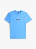 Μπλε T-Shirt Με Κλασική Λαιμόκοψη Και Signature Κεντητό Λογότυπο  Άνδρες