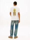 Άσπρο T-Shirt Με Κλασική Λαιμόκοψη Και Signature Κεντητό Λογότυπο  Άνδρες