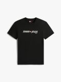 Μαύρο T-Shirt Με Κλασική Λαιμόκοψη Και Λογότυπο  Άνδρες