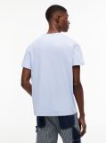 Μπλε T-Shirt Με Κλασική Λαιμόκοψη Και Σημαία  Άνδρες