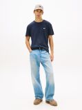 Μπλε T-Shirt Με Tonal Ετικέτα Tommy  Άνδρες
