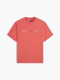 Κόκκινο T-Shirt Με Επαναλαμβανόμενο Λογότυπο  Άνδρες