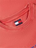 Κόκκινο T-Shirt Με Επαναλαμβανόμενο Λογότυπο  Άνδρες