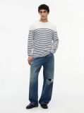 Multi T-Shirt Μακρυμάνικο Με Ρίγες Και Λογότυπο  Άνδρες