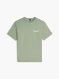 Πράσινο T-Shirt Σε Άνετη Γραμμή Με Υφή Και Σχέδιο Στην Πλάτη  Άνδρες