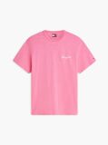 Ροζ T-Shirt Σε Άνετη Γραμμή Με Υφή Και Σχέδιο Στην Πλάτη  Άνδρες