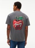 Black Signature Back Graphic Relaxed T-Shirt  Men