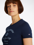 Μπλε T- Shirt Με NYC Λογότυπο Σε Slim Γραμμή  Γυναίκες