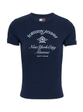 Μπλε T- Shirt Με NYC Λογότυπο Σε Slim Γραμμή  Γυναίκες