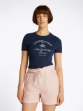 Μπλε T- Shirt Με NYC Λογότυπο Σε Slim Γραμμή  Γυναίκες