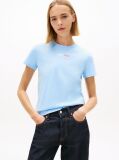 Μπλε T-Shirt Με Λογότυπο Και Κλασική Λαιμόκοψη  Γυναίκες