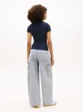 Μπλε Slim T-Shirt Με Κλασική Λαιμόκοψη Και Λογότυπο  Γυναίκες