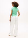 Μπλε Slim T-Shirt Με Κλασική Λαιμόκοψη Και Λογότυπο  Γυναίκες