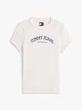 Μπεζ Slim T-Shirt Με Κλασική Λαιμόκοψη Και Λογότυπο  Γυναίκες