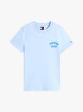 Μπλε T-Shirt Με Bubble Λογότυπο Και Κλασική Λαιμόκοψη  Γυναίκες
