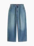 Denim Τζιν Σε Φαρδιά Γραμμή Με Κορδόνι Και Λινό  Γυναίκες