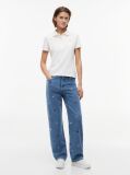 Denim Ψηλόμεσο Slim Τζιν Σε Ίσια Γραμμή Με Κεντητό Σχέδιο  Γυναίκες