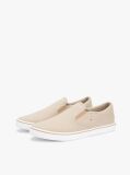 Μπεζ Slip-On Sneakers Από Canvas  Άνδρες