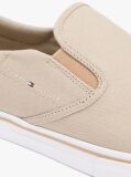 Μπεζ Slip-On Sneakers Από Canvas  Άνδρες