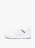 Άσπρο Δερμάτινα Sneakers Με Signature Λεπτομέρεια  Άνδρες