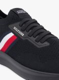 Μαύρο Sneakers Με Πλεκτό Σχέδιο Και Λογότυπο Hilfiger  Άνδρες