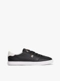 Μαύρο Δερμάτινα Δετά Sneakers Με Μονόγραμμα  Γυναίκες