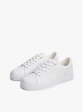 Άσπρο Δερμάτινα Sneakers Με Λογότυπο  Γυναίκες