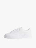 Άσπρο Δερμάτινα Sneakers Με Λογότυπο  Γυναίκες