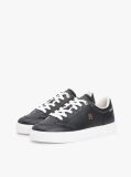 Black Leather TH Monogram Cupsole Trainers  Women