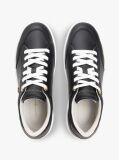 Black Leather TH Monogram Cupsole Trainers  Women