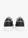 Black Leather TH Monogram Cupsole Trainers  Women