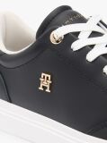 Black Leather TH Monogram Cupsole Trainers  Women