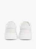 White Leather TH Monogram Court Trainers  Women