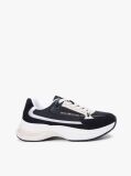 Μαύρο Σουέτ Chunky Δετά Sneakers  Γυναίκες