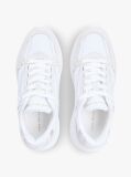 Άσπρο Σουέτ Chunky Δετά Sneakers  Γυναίκες