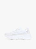 Άσπρο Σουέτ Chunky Δετά Sneakers  Γυναίκες