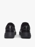 Μαύρο Δερμάτινα Sneakers Mε Μονόγραμμα TH Και Μίξη Υφών  Γυναίκες