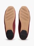 Red Crest Velour Loafer Slippers  Women