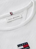 Άσπρο Μακρυμάνικο T-Shirt Σε Slim Γραμμή  Κορίτσια
