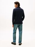 Blue 1985 TH Flex Slim Fit Long Sleeve Polo  Men