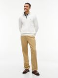 Beige Zip-Neck Jumper  Men