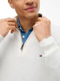 Beige Zip-Neck Jumper  Men