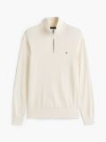 Beige Zip-Neck Jumper  Men